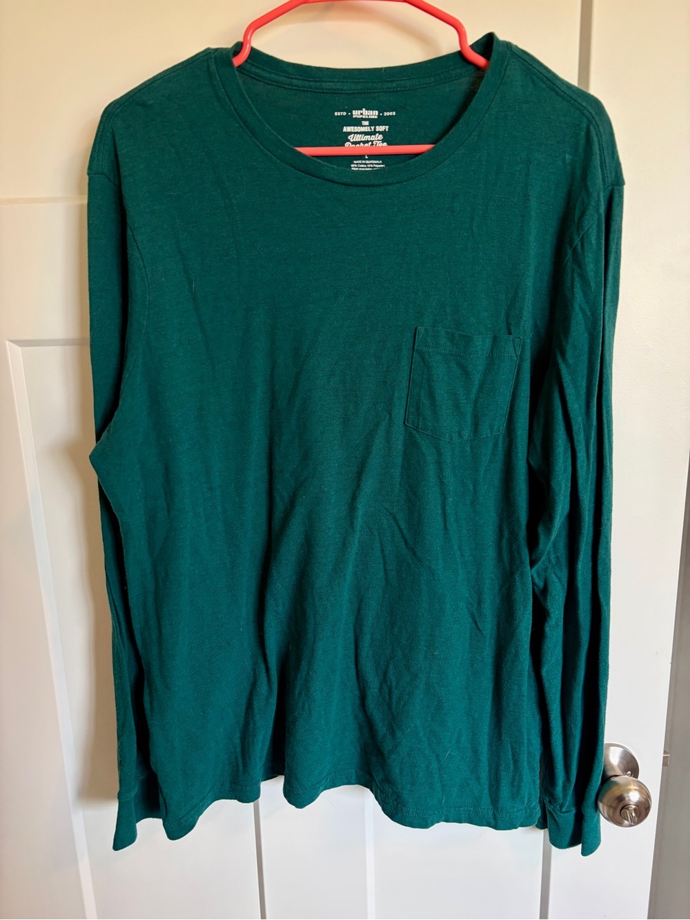 Urban Pipeline Men’s 90% Cotton Long Sleeve Shirt